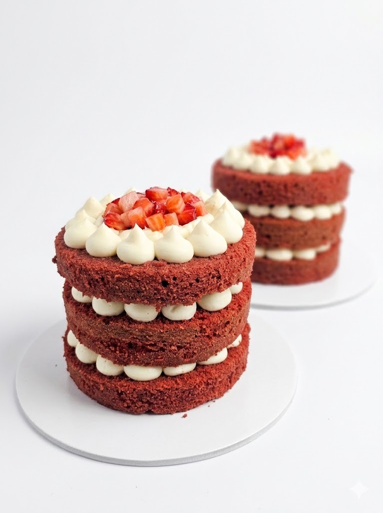 Pastel Red Velvet con Frosting de Queso Crema