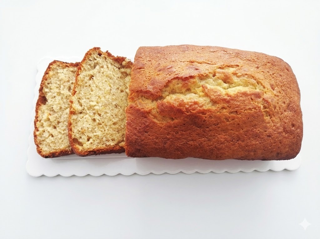 Keke de Banana Rectangular